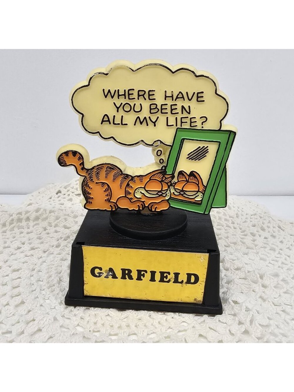 Vintage Garfield Aviva Figurine "Where Have You Been All My Life" 1978 Retro